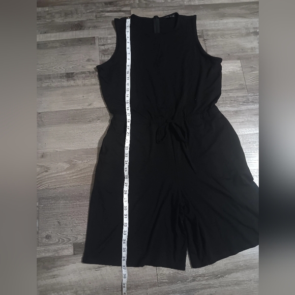 Eileen Fisher Black Sleeveless Jumpsuit 93% Tencel-lyocell, 7% Elastano - Picture 7 of 7